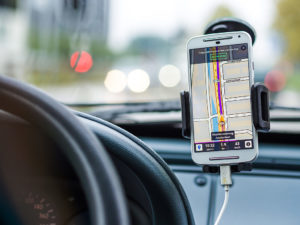 smart phone navigation in car 