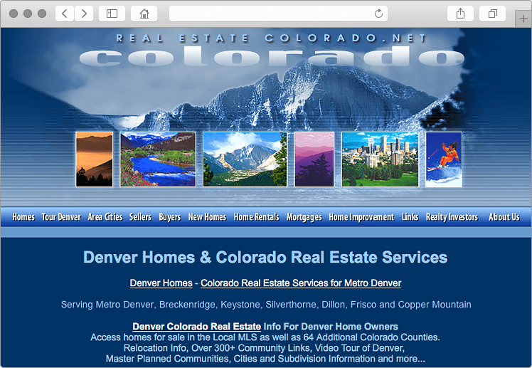 Successful Real Eatate Web Design For Ranking In Denver