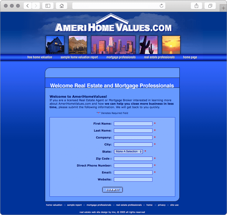 American Home Values Website Design - Mortgage & Real Estate Professionals American Home Values Website Design - Mortgage & Real Estate Professionals
