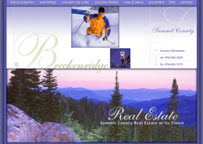 Breckenridge CO Real Estate Agent Website Design