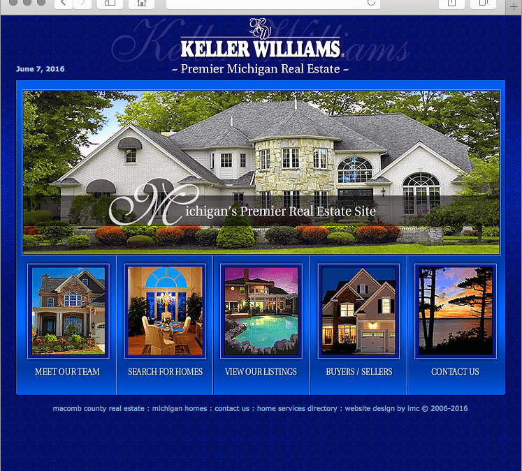 Michigan Real Estate Agent Website Design