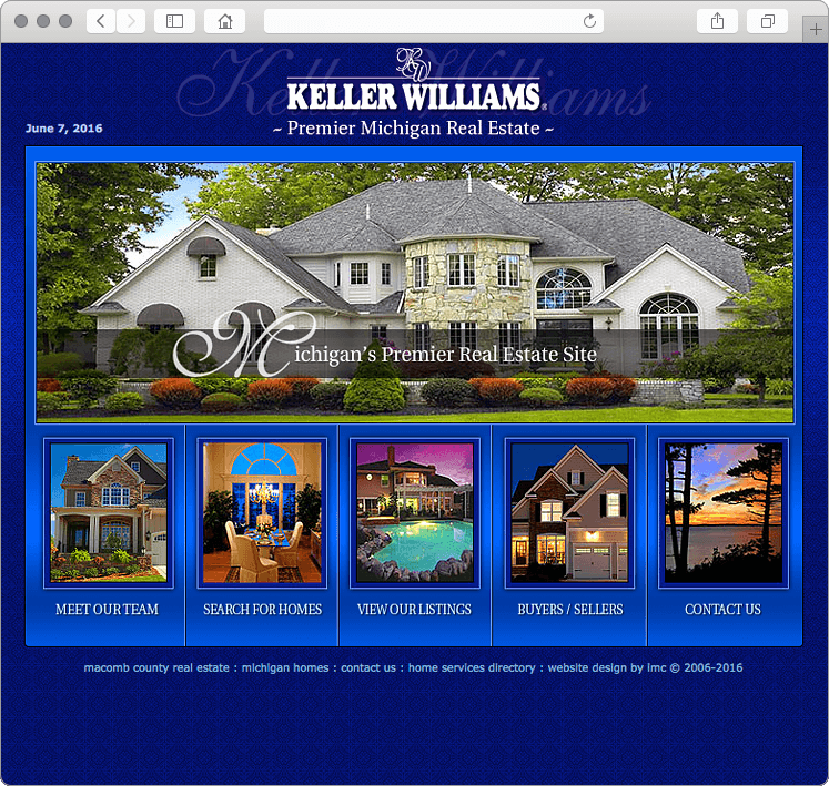 Michigan Real Estate Agent Website Design