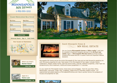 Minneapolis MN Real Estate Website Design