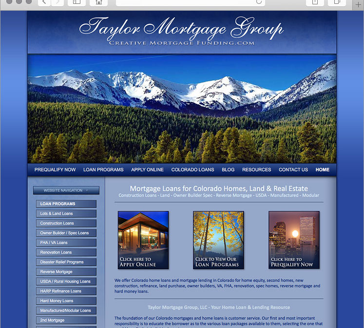 Colorado Mortgage Lender Website