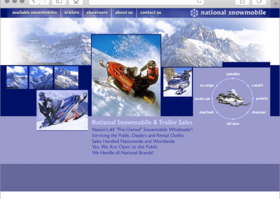 Snowmobiles for Sale Small Business Website