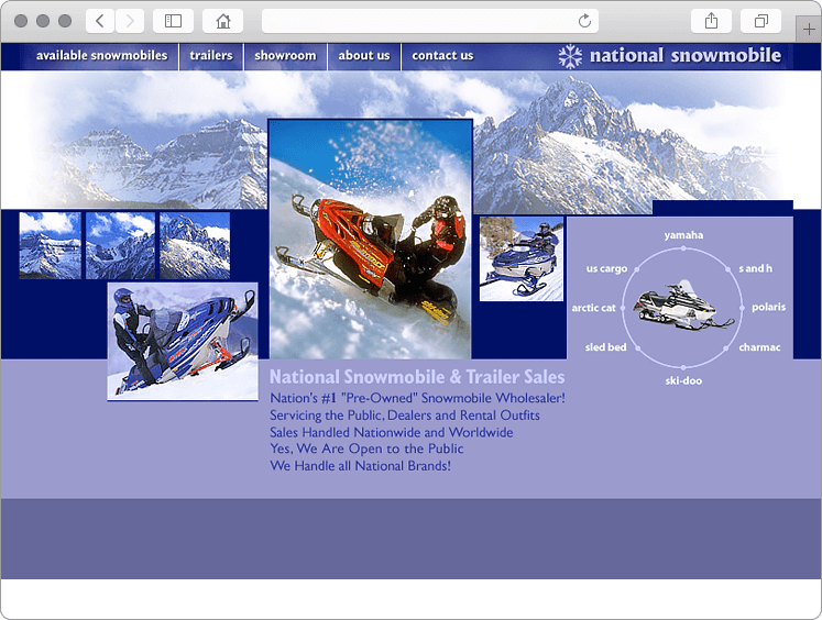 Snowmobiles for Sale Small Business Website Design Snowmobiles for Sale Small Business Website Design