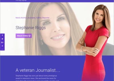 Radio Television Personality Mobile Responsive Website Design