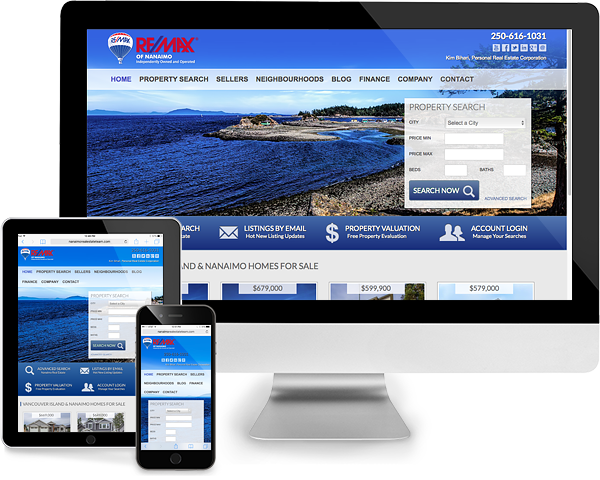 Nanaimo British Columbia Responsive Real Estate Website Design