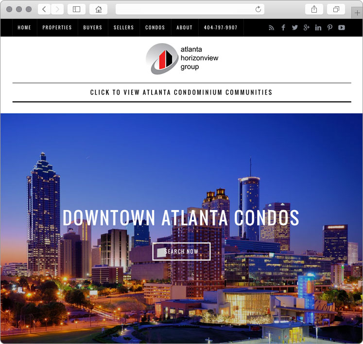 Atlanta Condos Website Design