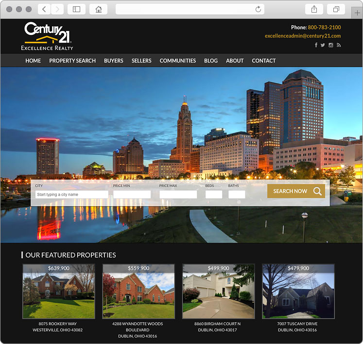 Columbus Ohio Real Estate Website Design