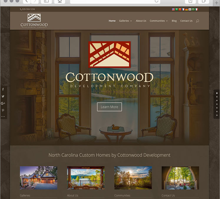 North Carolina Custom Home Builder Website Design
