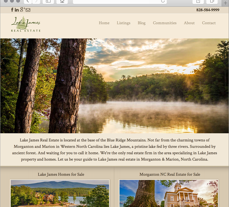 North Carolina Mobile Responsive Real Estate Web Design