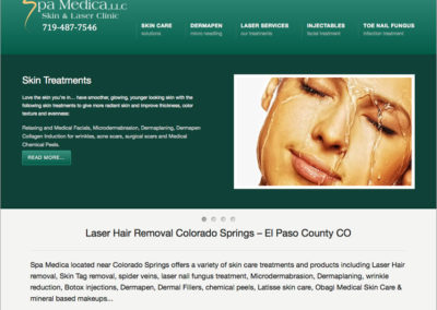 Medical Spa Website Design for Skin and Laser