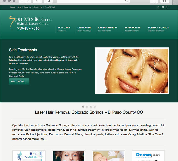 Medical Spa Website Design for Skin and Laser