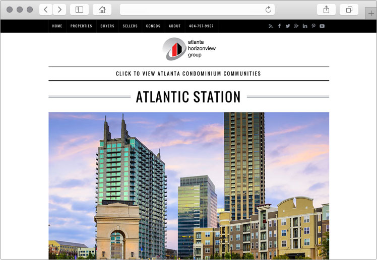 Atlanta Real Estate Website - Custom Condo Community Pages