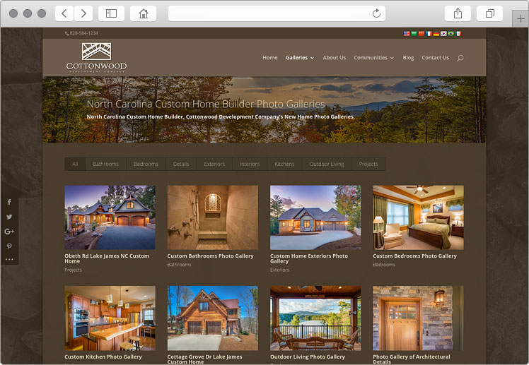 Home Builder Web Design - Custom Project Galleries