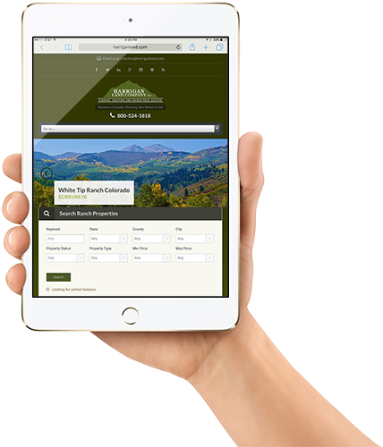Land and Ranch Mobile Responsive Website Design
