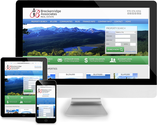 Breckenridge Homes for Sale Responsive Website Design Breckenridge Homes for Sale Responsive Website Design