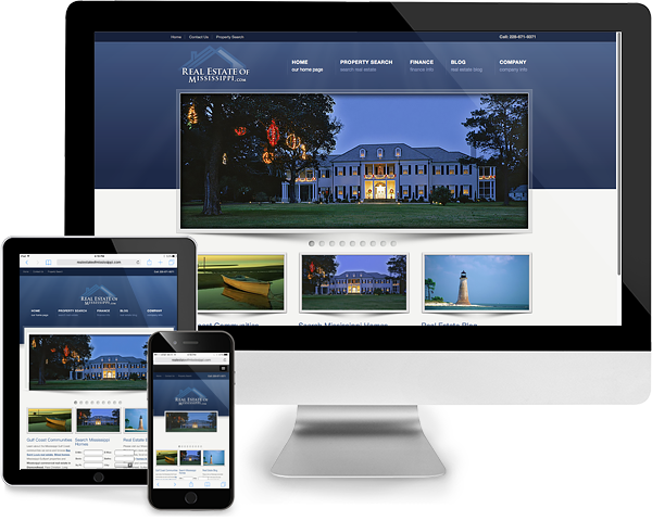 Responsive Mississippi Gulf Coast Real Estate Website Design