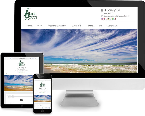 Responsive North Carolina Resort Real Estate Website Design