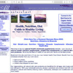 Natural Health Nutrition Website Design