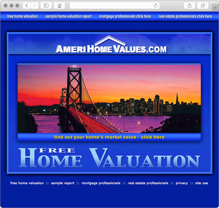 American Home Values Website Design