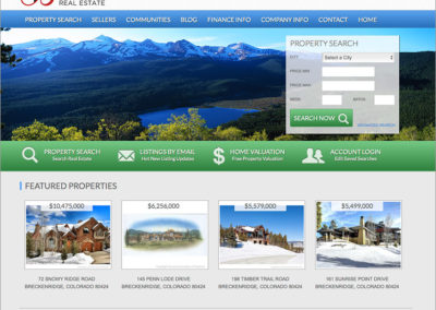 Breckenridge Homes for Sale Website Design