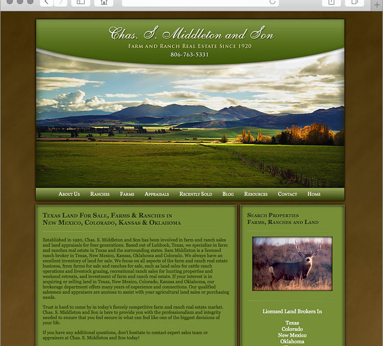 Custom Farm Land Ranch Website Design