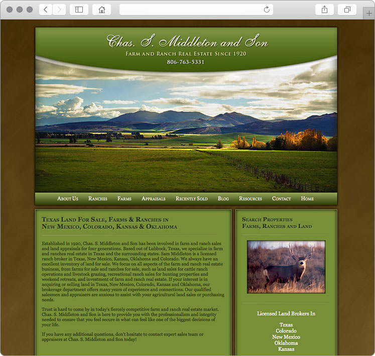 Farm Land Ranch Website Design Farm Land Ranch Website Design