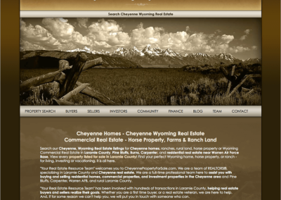 Cheyenne Wyoming Homes Land Ranch Real Estate Website
