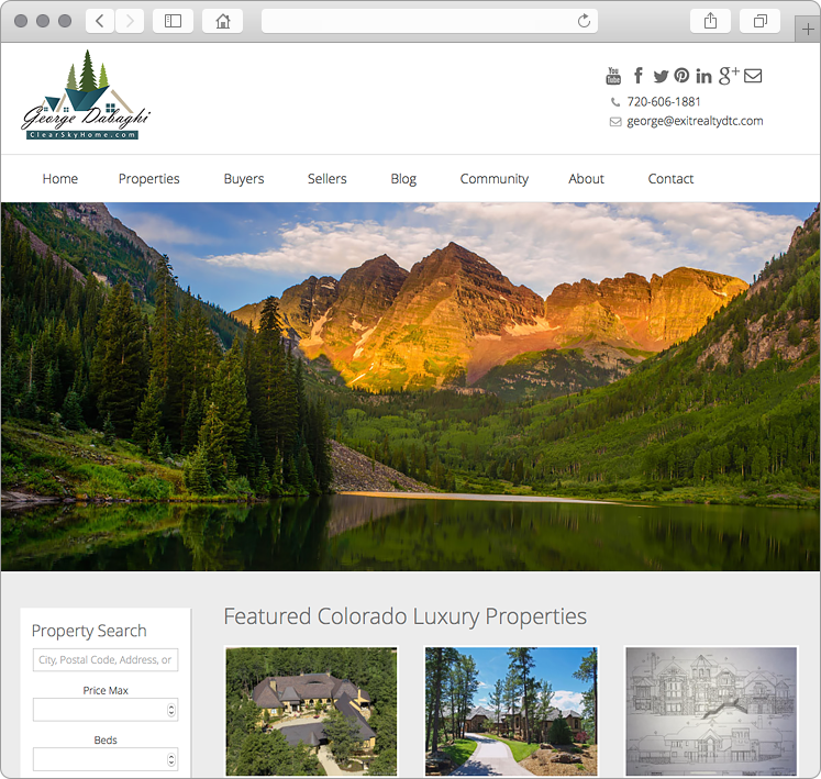 Denver Real Estate Agent Website Design