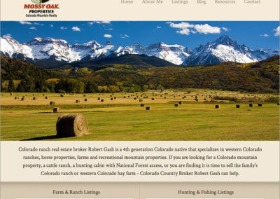 Colorado Land Ranch Real Estate Website
