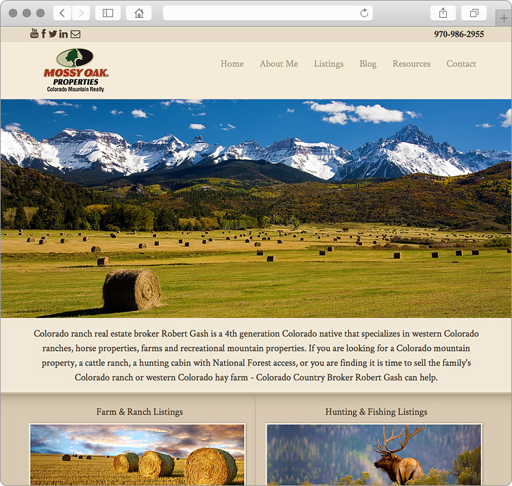 Colorado Land Ranch Real Estate Website