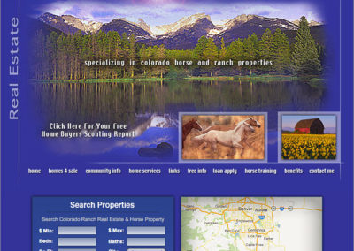 Colorado Horse Property Website