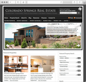 Colorado Springs Homes and Real Estate Website Design