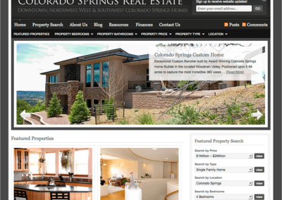 Colorado Springs Homes and Real Estate Web Design