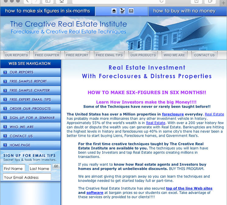Foreclosure Distress Sales Real Estate Investment Website