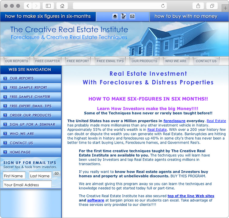 Foreclosure Distress Sales Real Estate Investment Website Design Foreclosure Distress Sales Real Estate Investment Website Design