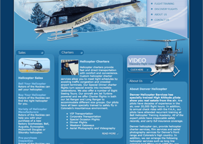 Denver Helicopter Charters Website