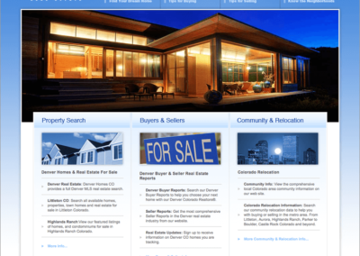 Denver Real Estate Agent Custom Website Design
