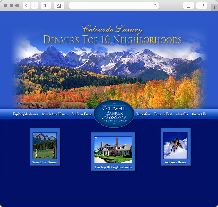 Denver Top 10 Coldwell Banker Real Estate Website Design
