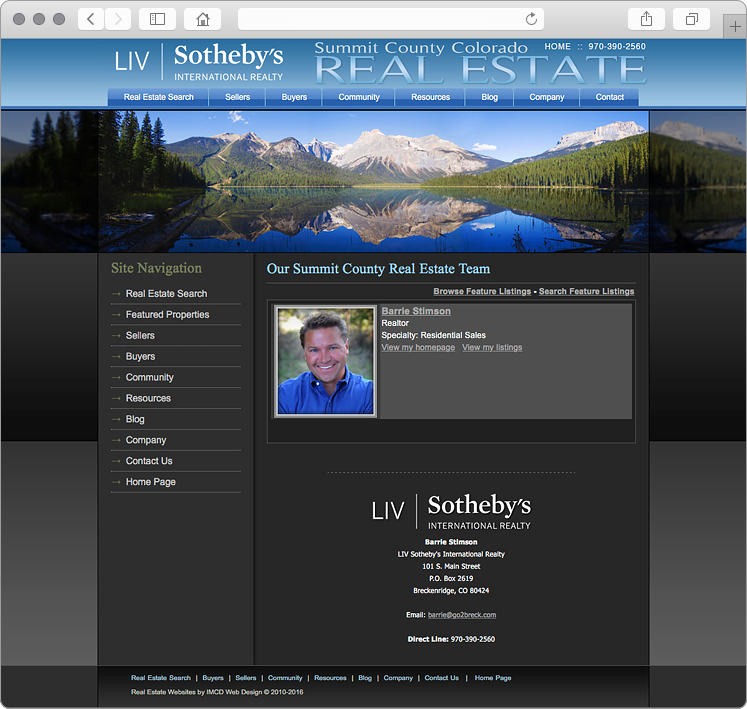 Breckenridge Colorado Sotheby's Real Estate Agent Website Bios