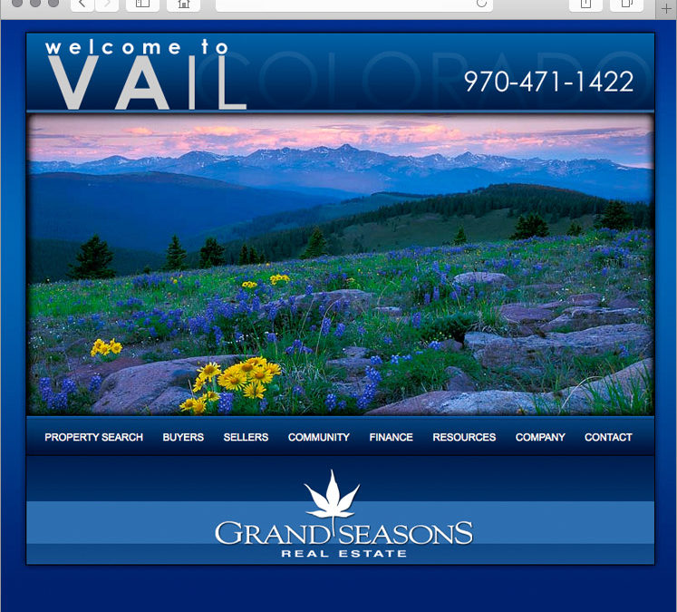 Vail Colorado Real Estate Company Website Design