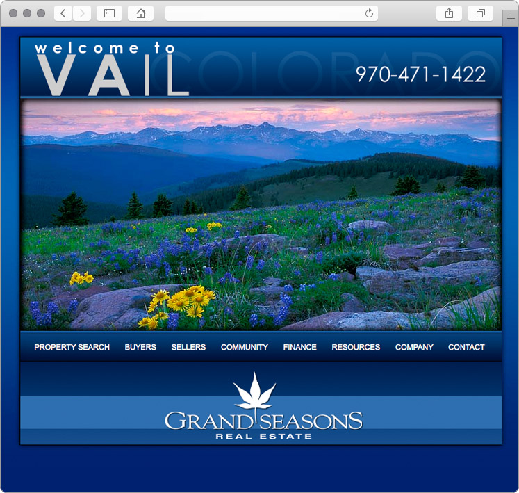 Vail Colorado Real Estate Company Website Design