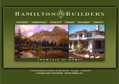 Colorado Custom Home Builder Web Design