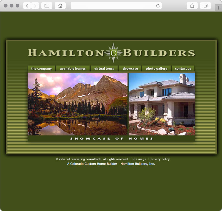 Colorado Custom Home Builder Web Design