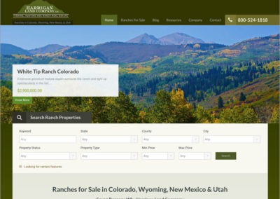 Land and Ranch Website Design