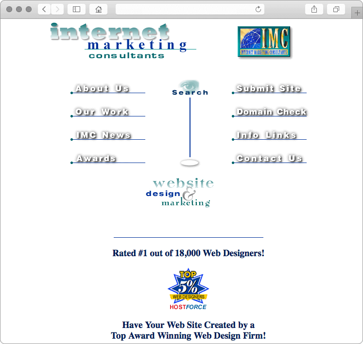 IMCD's Custom Home Page Design 1996