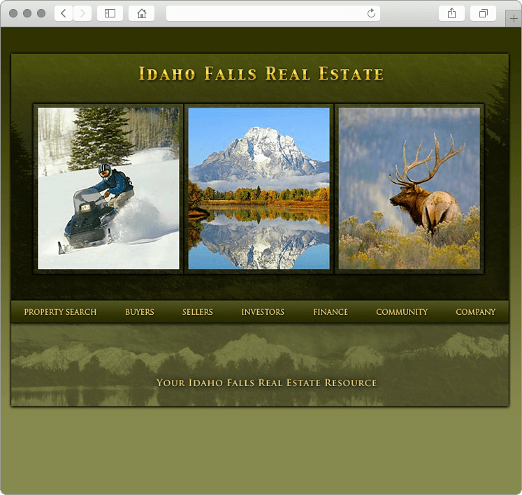 Idaho Real Estate Company Website Design