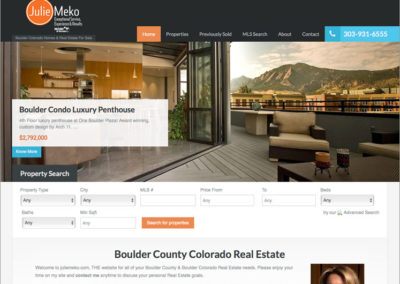 Boulder CO Real Estate Web Design